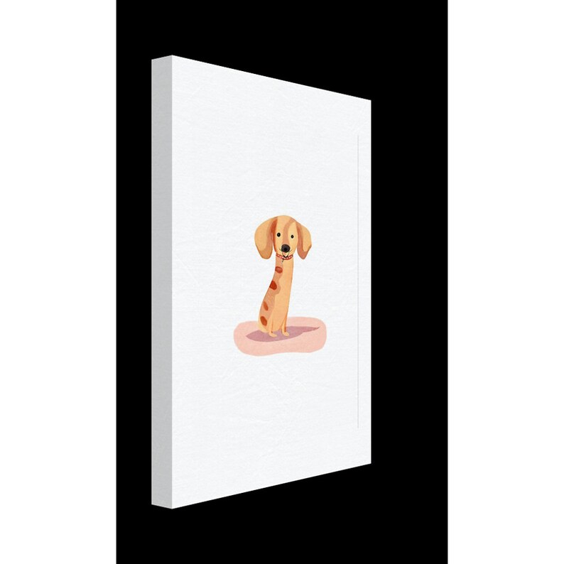 Sausage Dog Canvas Print Etsy