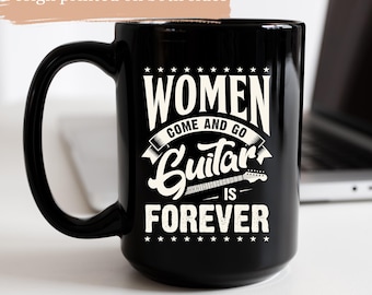 Guitar Lover Coffee Mug Gift, Funny Musician Mug for Guitarist, Music Coffee Cup with Guitar Saying, Gift for Guitar Player, Daily Mug