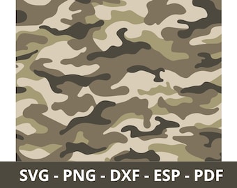 Camo SVG Png Dxf Esp Pdf instant dowload military soldier pattern