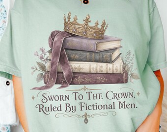 Romantasy bookish shirt, girly fantasy comfort colors tee, book lover girl tshirt, booktrovert women t-shirt, gift for bookworm, book club