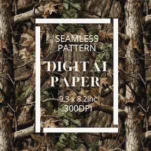Realistische Baum Camo PNG Natur Camo Nahtlose Muster Digitales Papier Wald Hintergrund Printable Scrapbooking Jagd Camo Textur DIY Handwerk