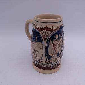 Beer Stein Made In Germany Vintage Small Crack Old Vintage image 4