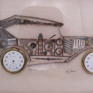 Vintage Girard's Watch Picture Original Art Piece 10.5" X 12" Signed by Artist image 2