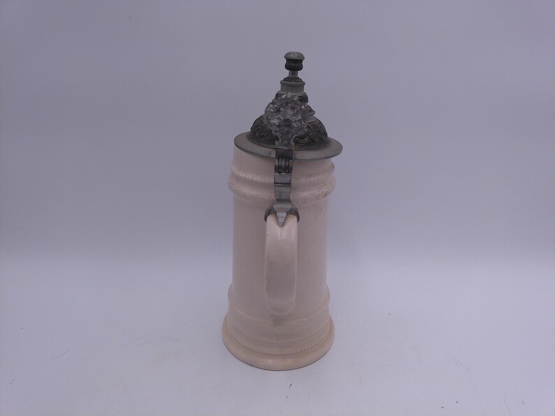 Beer Stein Bayern Mug Bayern Bavaria Crest Coat of Arms German Lidded Pewter image 6