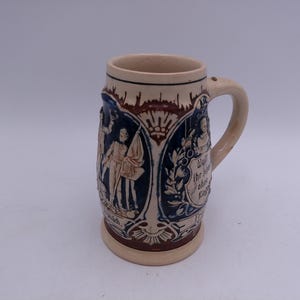 Beer Stein Made In Germany Vintage Small Crack Old Vintage image 6
