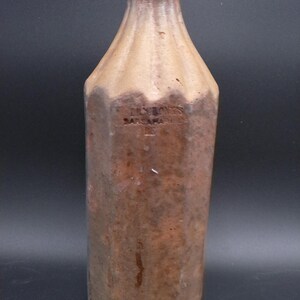 Rare Dr. Cronks 1800’s Stoneware unique Beer Bottle image 3