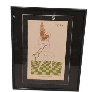 Kunstplakatdruck von François Coty einer Luxusparfum-Werbung Bild 2