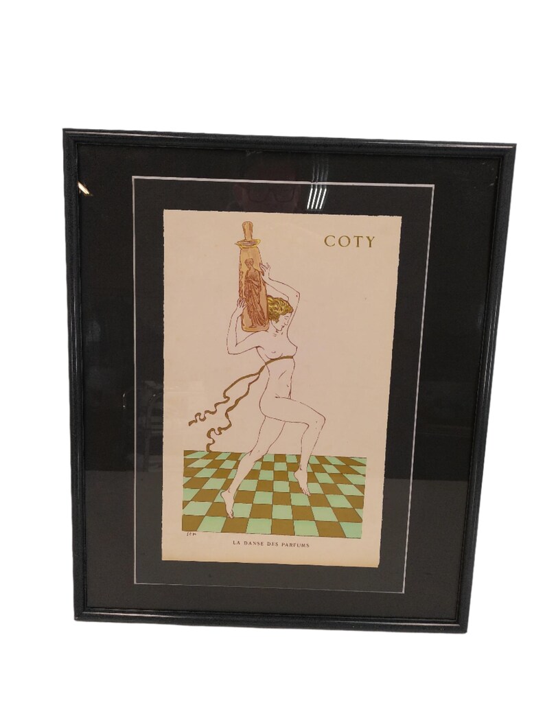 Kunstplakatdruck von François Coty einer Luxusparfum-Werbung Bild 2