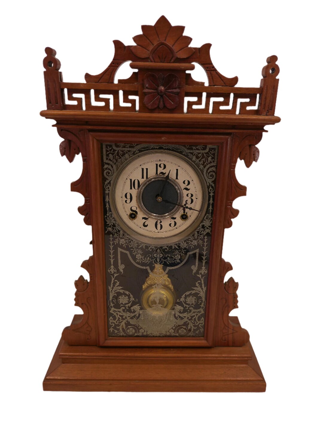 Eight Day Half Hour Strike Mantle Clock Beautiful Design Antique - Etsy