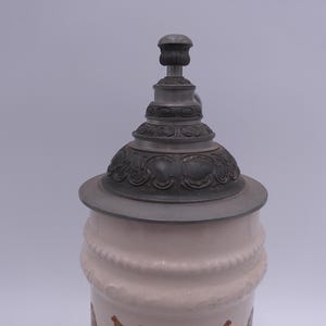 Beer Stein Bayern Mug Bayern Bavaria Crest Coat of Arms German Lidded Pewter image 8