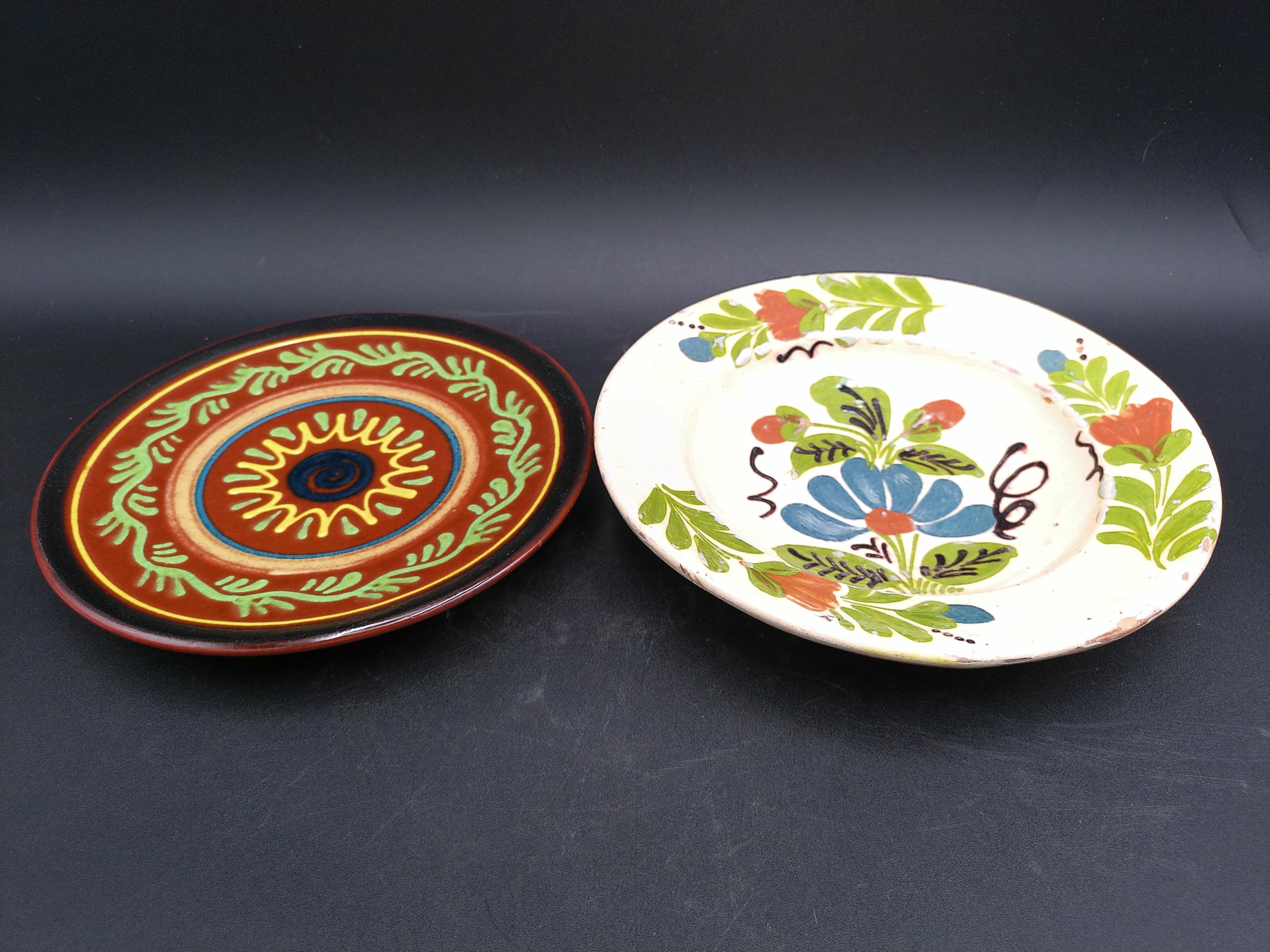 陶器製の装飾壁掛けプレート2枚セット ヴィンテージ - Etsy 日本