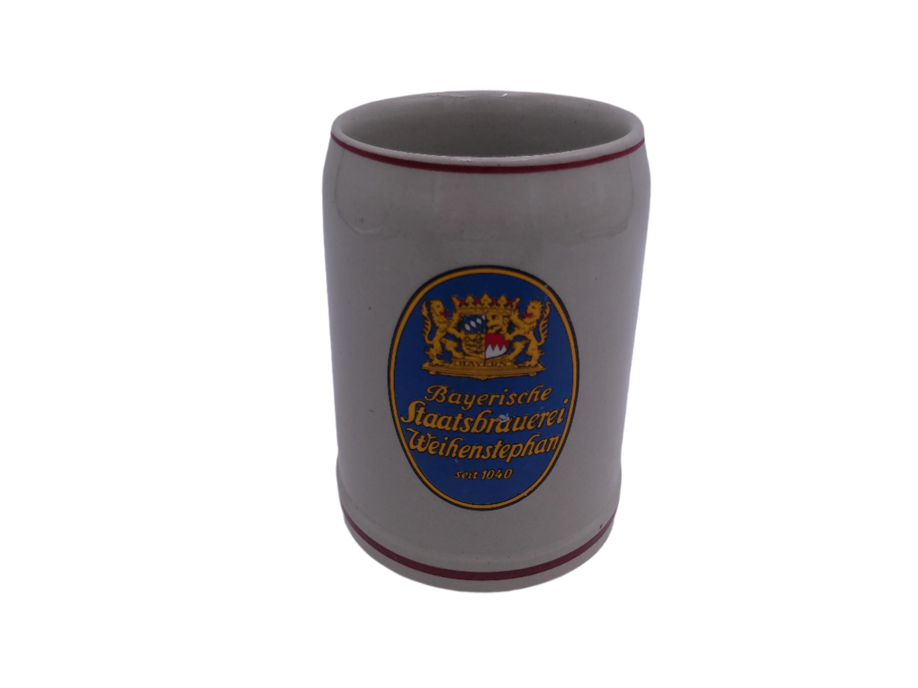 Beer Stein German Bayerische Staatsbrauerei Weihenstephan