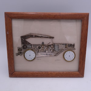 Vintage Girard's Watch Picture Original Art Piece 10.5" X 12" Signed by Artist image 1