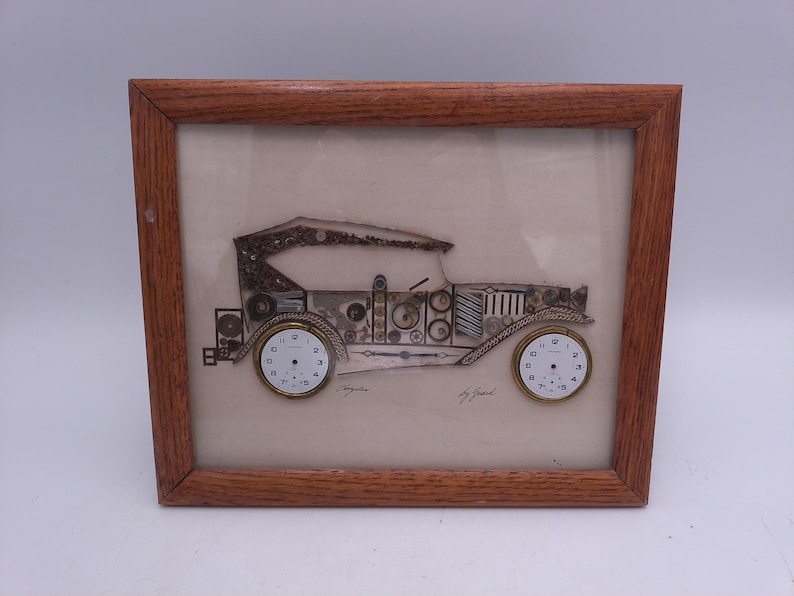 Vintage Girard's Watch Picture Original Art Piece 10.5" X 12" Signed by Artist image 1
