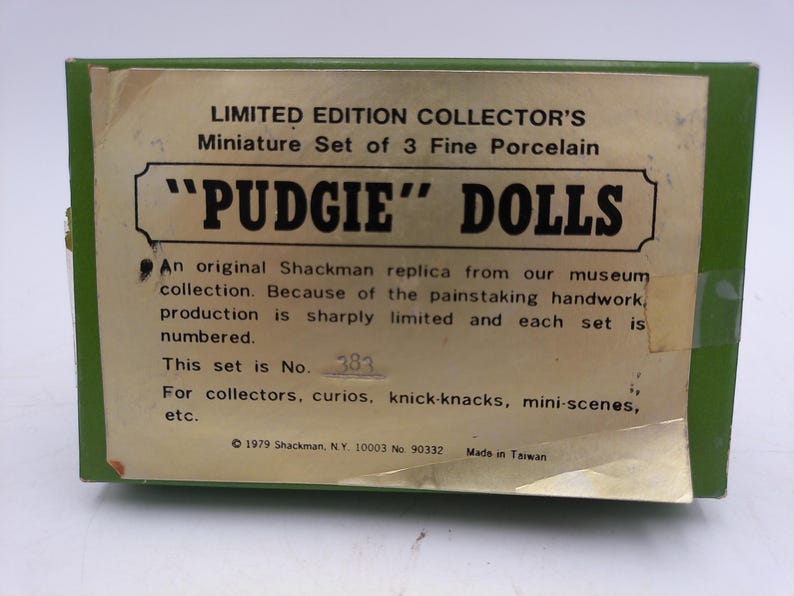 Pudgie Dolls from 1979 set of 3 image 3