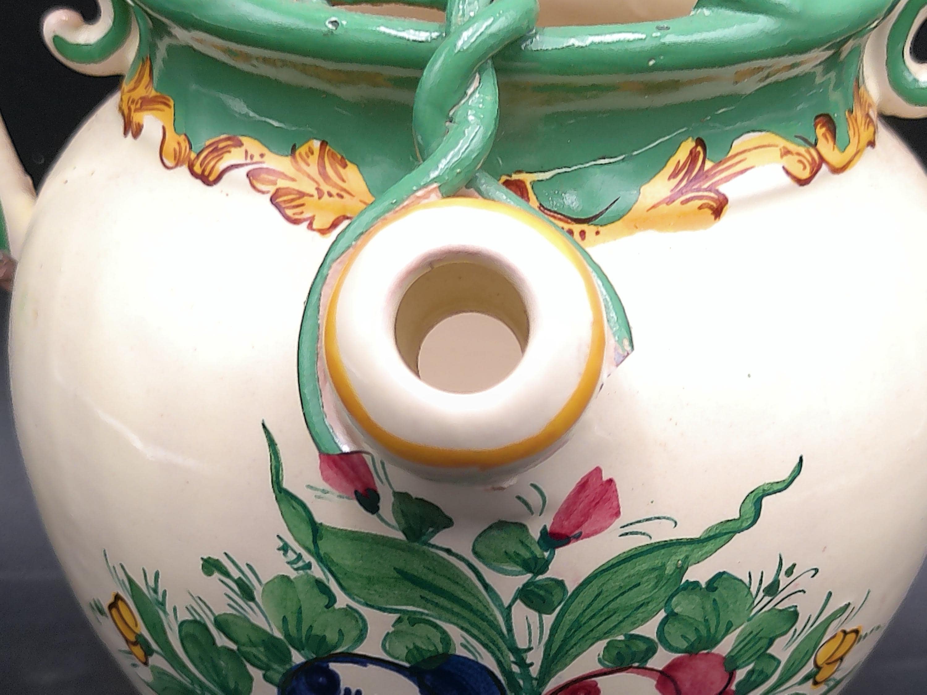 イタリア製の花柄セラミックピッチャー 美しいデザイン - Etsy 日本