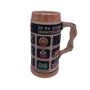 Beer Stein 1956 American Bravo Co Germany Musterschutz Lidded Beer Stein
