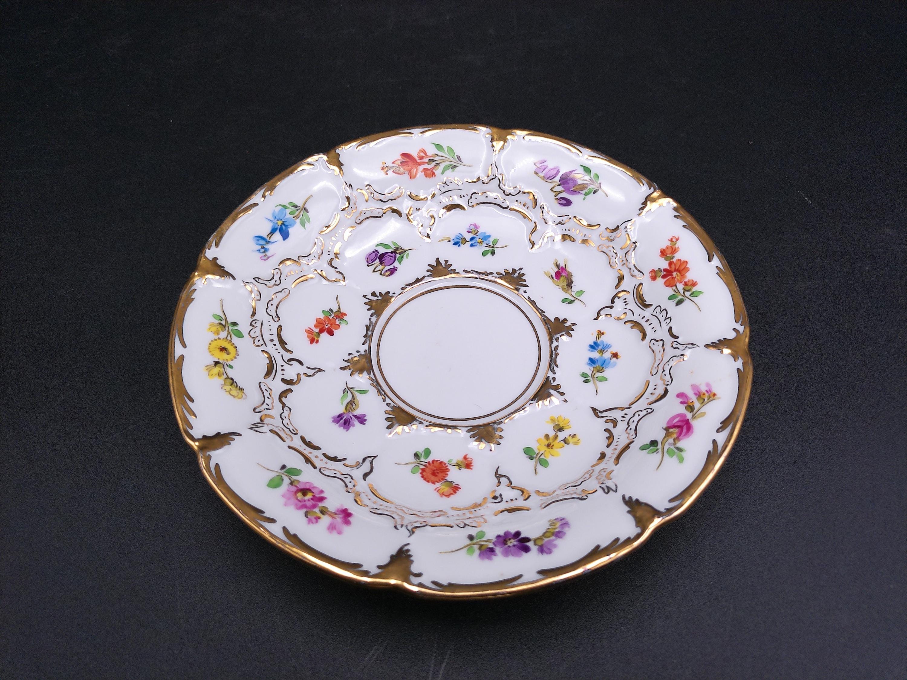 Meissen Gold Gilt Saucer Plate Early 1900s From Meissen Germany