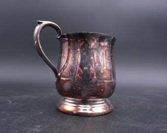 Reed & Barton Marked 867 Small Handmade Copper and Silver Jug Cup