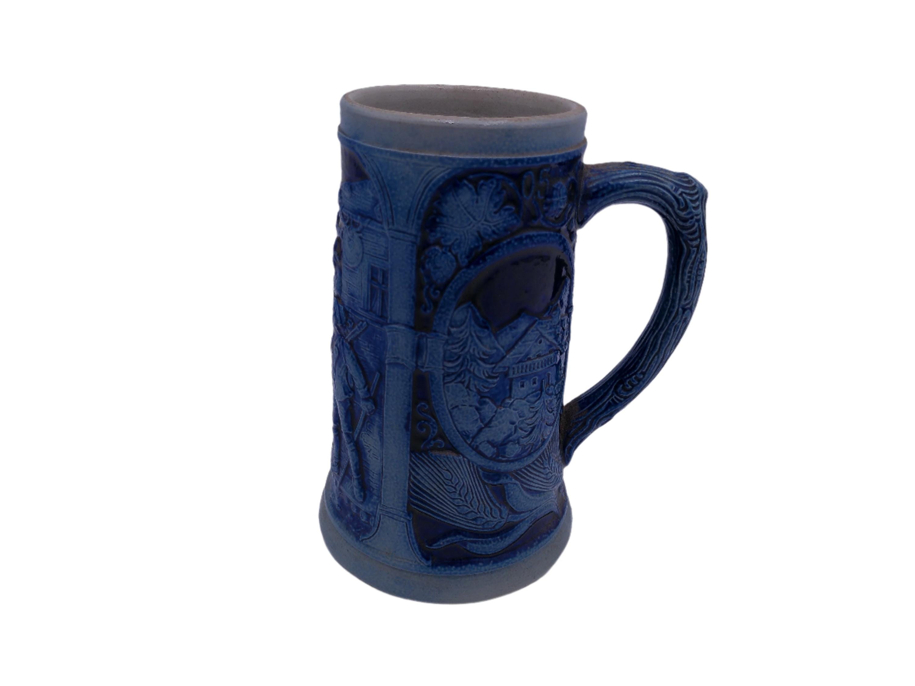 STEIN BOCK シュタインボック　ハンドペイント　皿　2枚組 Beer Stein Vintage German No. 4071 Cabinet in the Mountains - Etsy