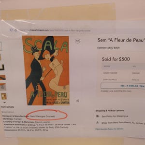 Kunstplakatdruck von François Coty einer Luxusparfum-Werbung Bild 7