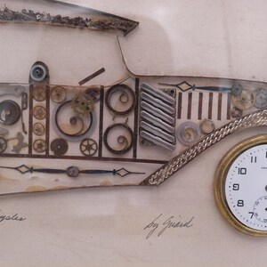 Vintage Girard's Watch Picture Original Art Piece 10.5" X 12" Signed by Artist image 5