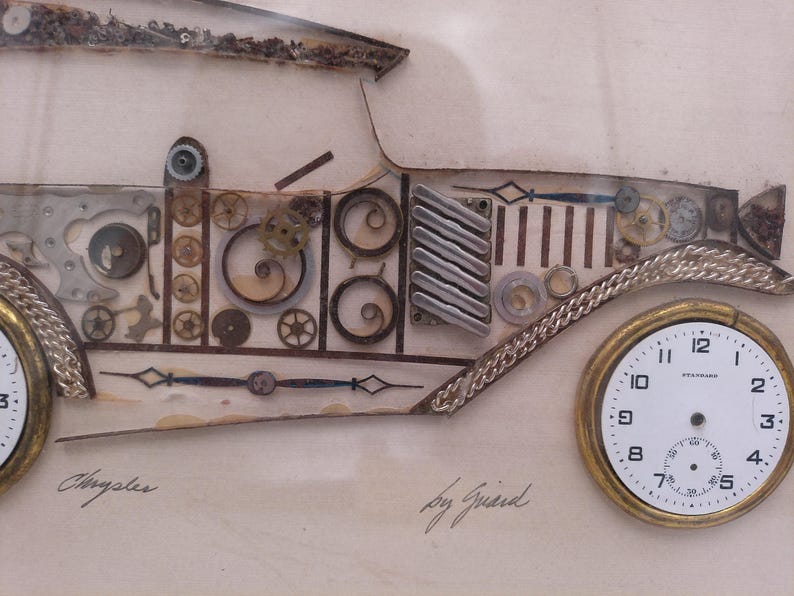 Vintage Girard's Watch Picture Original Art Piece 10.5" X 12" Signed by Artist image 5