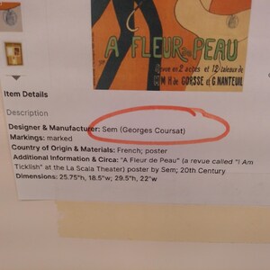 Kunstplakatdruck von François Coty einer Luxusparfum-Werbung Bild 6