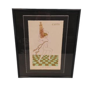 Kunstplakatdruck von François Coty einer Luxusparfum-Werbung Bild 1