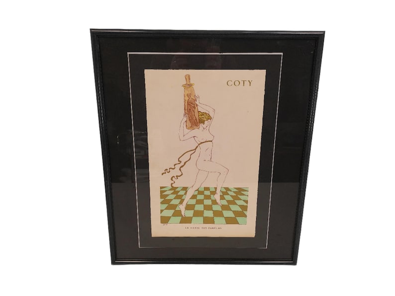 Kunstplakatdruck von François Coty einer Luxusparfum-Werbung Bild 1