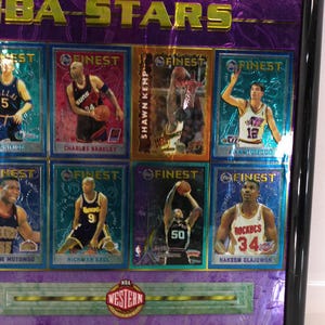 Carte promozionali Topps Finest Basketball 1995-96 con cornice immagine 4