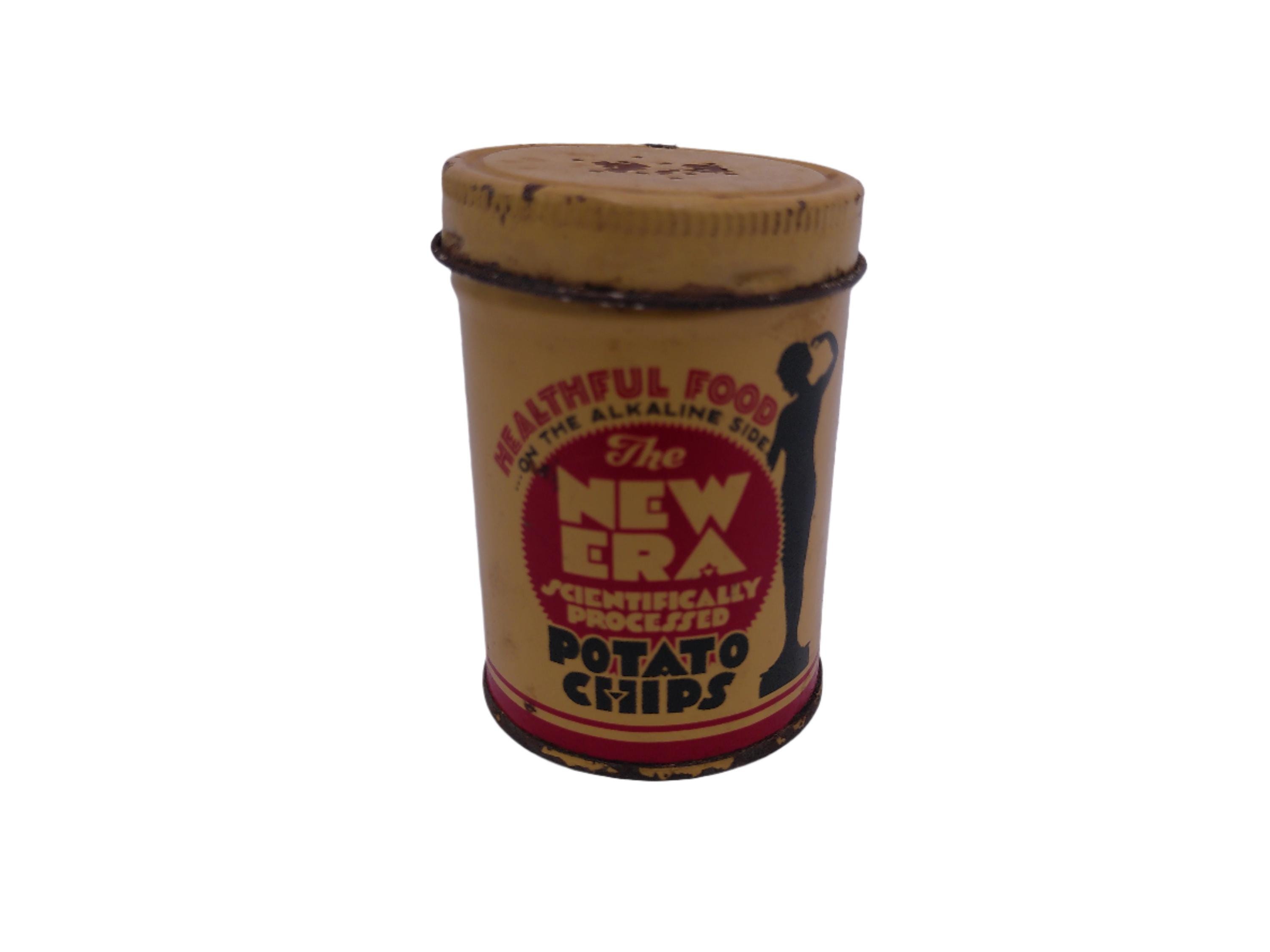Vintage the New Era Scientifically Processed Potato Chip Tin - Etsy