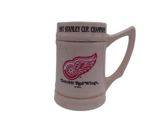 Beer Stein Mug Detroit Red Wings Hockey 1997 Stanley Cup Champions NHL