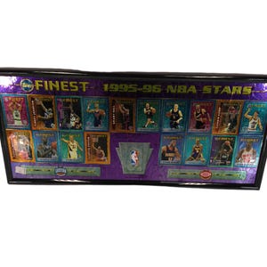 Carte promozionali Topps Finest Basketball 1995-96 con cornice immagine 1