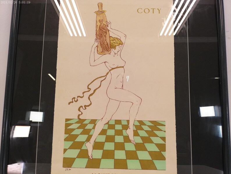 Kunstplakatdruck von François Coty einer Luxusparfum-Werbung Bild 4