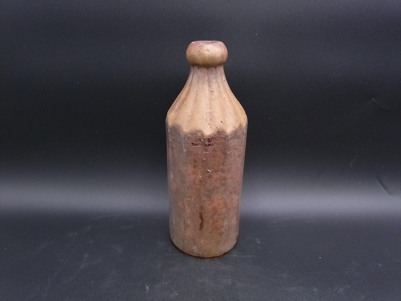 Rare Dr. Cronks 1800’s Stoneware unique Beer Bottle image 1