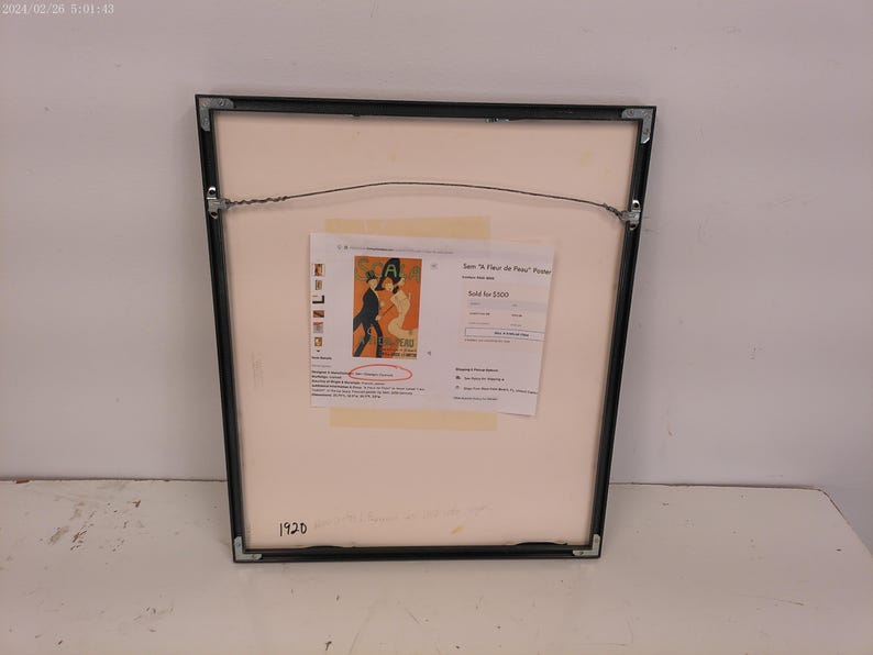 Kunstplakatdruck von François Coty einer Luxusparfum-Werbung Bild 8