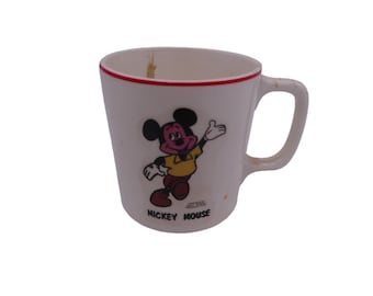 Mickey Mouse Disney Coffee Cup Mug Vintage Rare