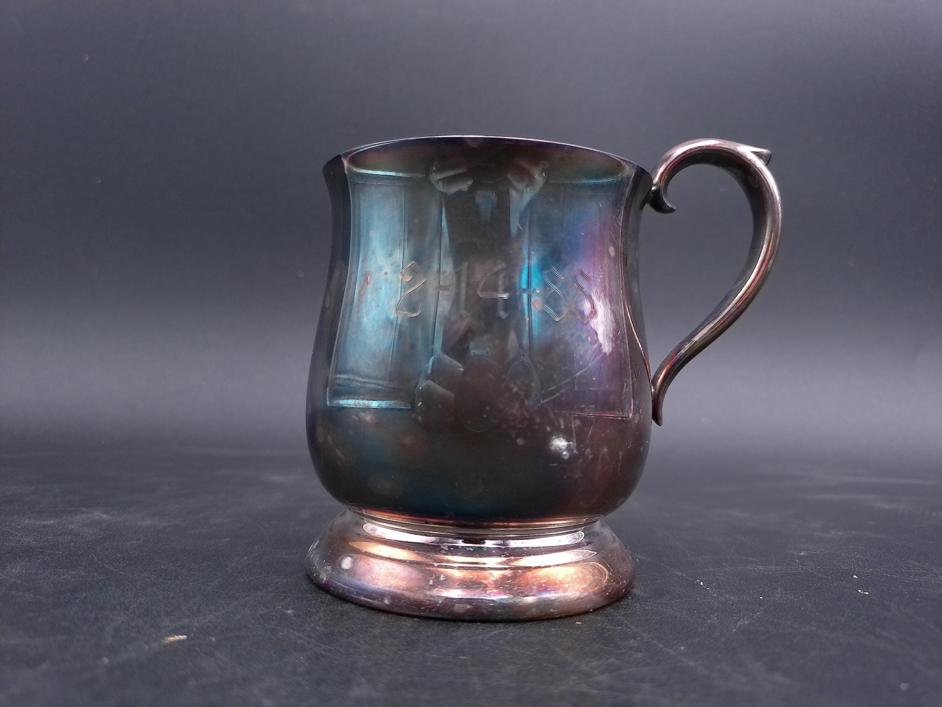 Reed & Barton Marked 867 Small Handmade Copper and Silver Jug Cup