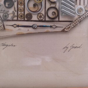 Vintage Girard's Watch Picture Original Art Piece 10.5" X 12" Signed by Artist image 6