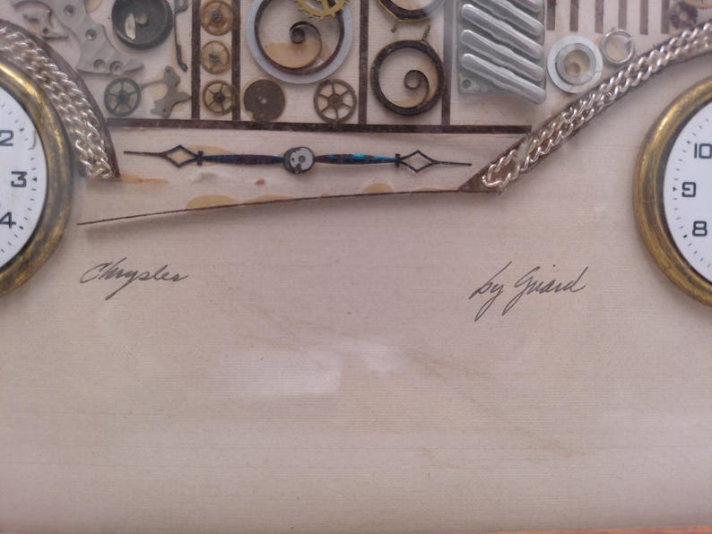 Vintage Girard's Watch Picture Original Art Piece 10.5" X 12" Signed by Artist image 6