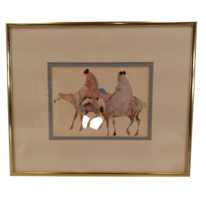 Art 1970s Carol Grigg Painting / print Framed
