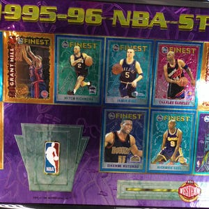 Carte promozionali Topps Finest Basketball 1995-96 con cornice immagine 3