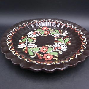 Bunt Handbemalte Teller Schüssel Schüssel Schüssel Schüssel Blumenmuster Vintage