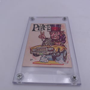 Tarjeta coleccionable Ford Lincoln Peace de Odd Rods n.° 72, autenticada en 1971