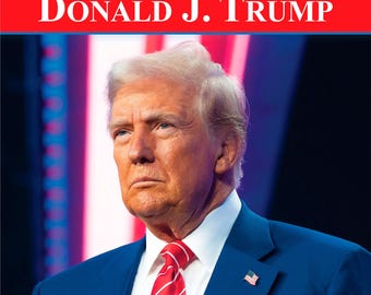 Presidente Donald J. Trump / 2027 Calendario de pared mensual cuadrado de 12 x 24 pulgadas (para colgar) / Sin plástico / BrownTrout / Tower Republican POTUS