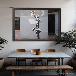 Banksy's Graffiti | Graffiti is a Crime 24x36" (Horizontal) Art Print | Officially Licensed, Authenticated, Numbered | Limited Edition image 2