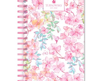 House of Turnowsky OFFICIAL | 5.25 x 8.25 Inch Compact Wire Journal | Non-Dated | Foil Stamped Cover | BrownTrout | Planning Stationery