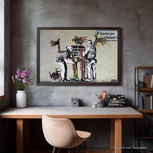 Banksy's Graffiti | Barbican Man 24x36" (Horizontal) Art Print | Officially Licensed, Authenticated, Numbered | Limited Edition image 2