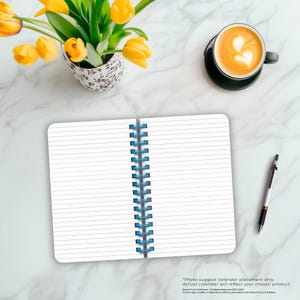 Tuscan Delight | 5.25 x 8.25 Inch Compact Wire Journal | Non-Dated | Foil Stamped Cover | BrownTrout | Planning Stationery Diary image 4